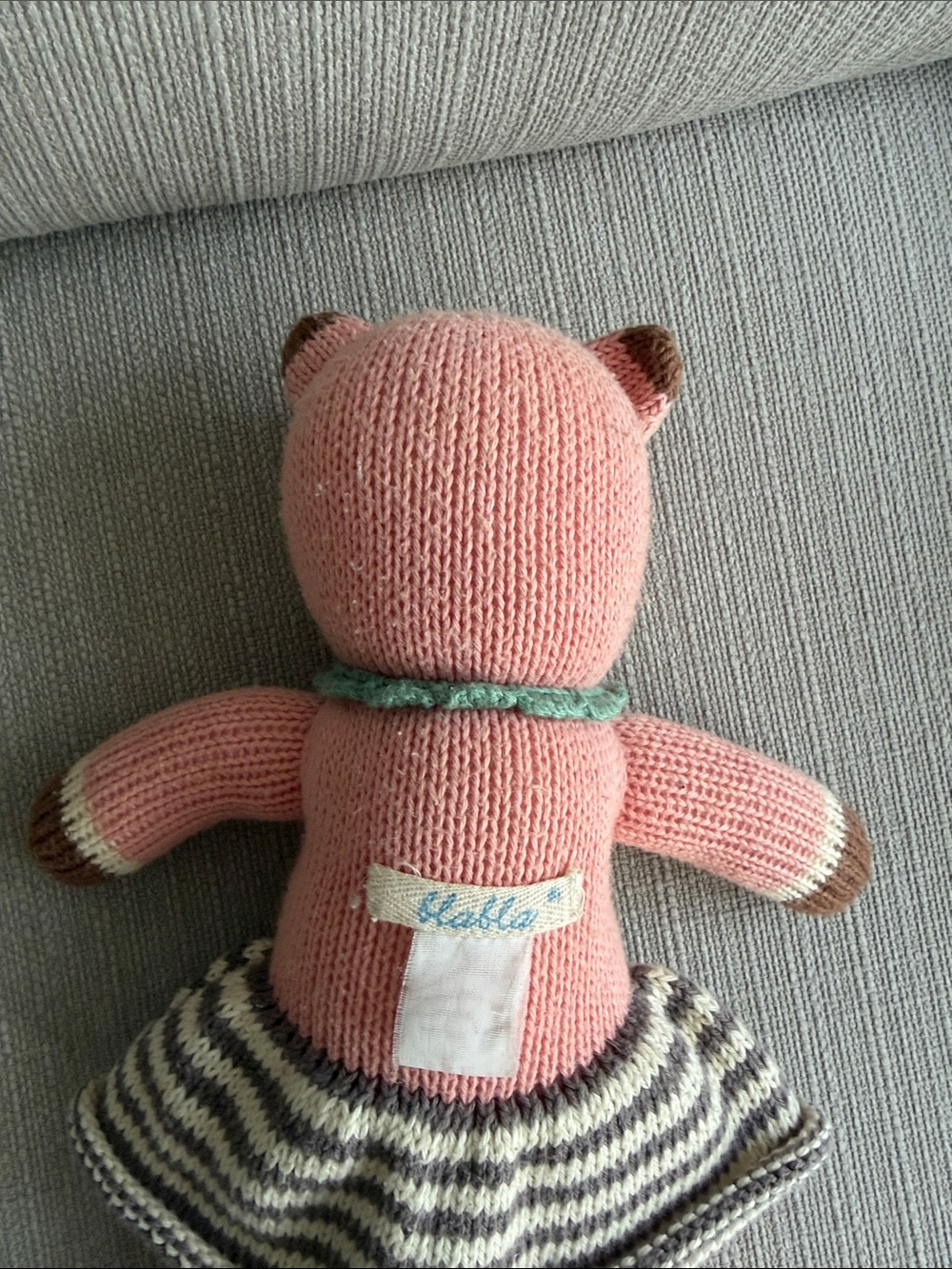 Blabla Suzette the fox Hand-Knit Plush Toy for Kids 12’’ size-mini - Picture 4 of 8